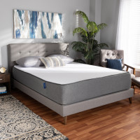 Baxton Studio FE450-12-King Wilton 12-Inch Triple Layered Hypoallergenic King Size Memory Foam Mattress